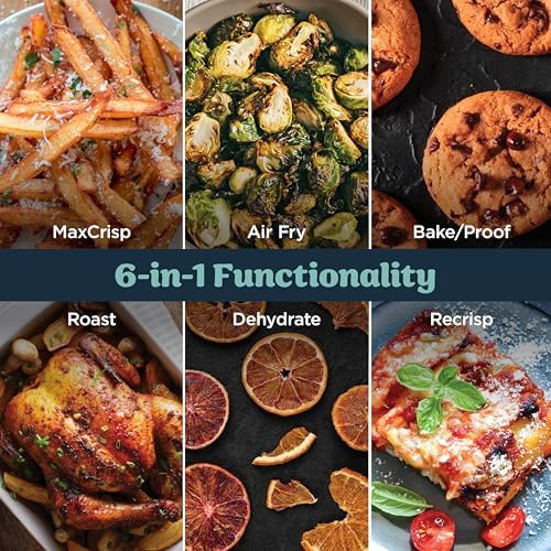 Ninja Crispi Pro 6 in 1 Glass Air Fryer   450 F  Nontoxic  6qt & 2 5qt Containers & Lids   Microwave  Freezer  Dishwasher Safe   Max Crisp  Air Fry  Bake  Roast  Recrisp  Dehydrate  Cyberspace AS101CY