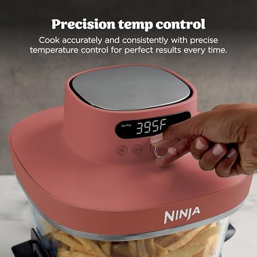 Ninja Crispi Pro 6 in 1 Glass Air Fryer   450 F  Nontoxic  6qt & 2 5qt Containers & Lids   Microwave  Freezer  Dishwasher Safe   Max Crisp  Air Fry  Bake  Roast  Recrisp  Dehydrate   Amber  AS101OR