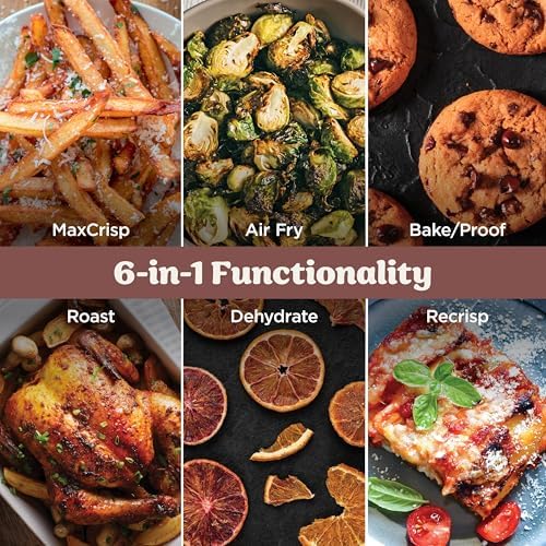 Ninja Crispi Pro 6 in 1 Glass Air Fryer   450 F  Nontoxic  6qt & 2 5qt Containers & Lids   Microwave  Freezer  Dishwasher Safe   Max Crisp  Air Fry  Bake  Roast  Recrisp  Dehydrate   Amber  AS101OR