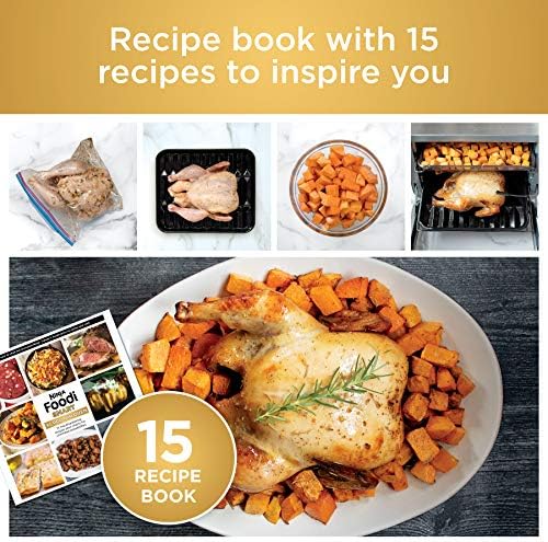 Ninja DT251 Foodi 10 in 1 Smart XL Air Fry Oven  Bake  Broil  Toast  Roast  Digital Toaster  Thermometer  True Surround Convection up to 450 F  includes 6 trays & Recipe Guide  Silver