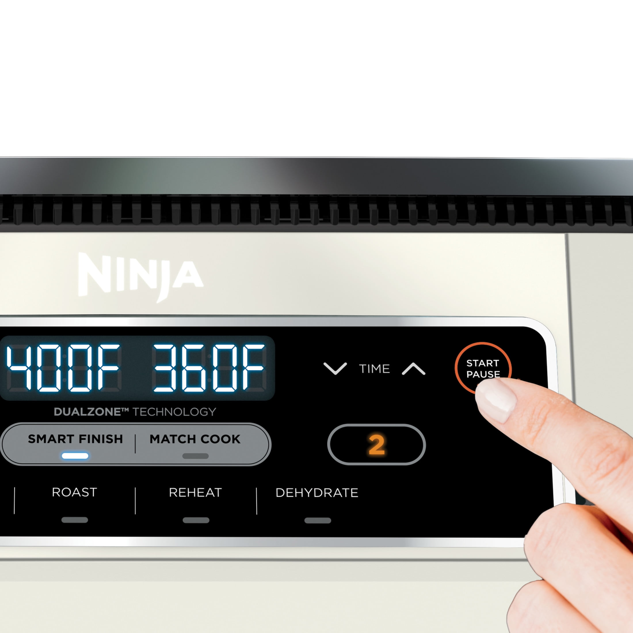 Ninja Foodi 4 in 1 8 Qt Air Fryer  2 Basket  XL Capacity  with DualZone Technology  Air Fry  Roast & More  DZ100WMWH Dove