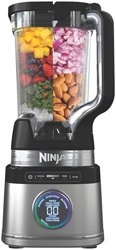 Ninja Kitchen System   All in One Food Processor & Blender   8 Cup Bowl &  1  24 oz  To Go Cup BlendSense Tech   For Smoothies  Cookie Dough  Salsas  Cole Slaw & More   1800 Peak Watt   Black   TB401