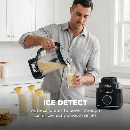 Ninja Kitchen System   All in One Food Processor & Blender   8 Cup Bowl &  1  24 oz  To Go Cup BlendSense Tech   For Smoothies  Cookie Dough  Salsas  Cole Slaw & More   1800 Peak Watt   Black   TB401