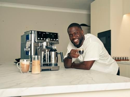 Ninja Luxe Café Pro Series  Espresso Machine  Drip Coffee  Cold Brew  Hot Water  Integrated Tamper  Built in Grinder  Hands Free Frother for Cappuccinos  Lattes  Americanos  Dairy or Non Dairy  ES701