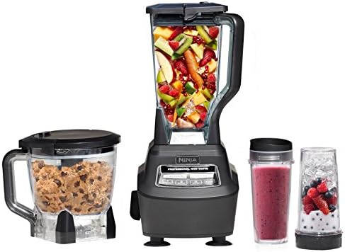 Ninja Mega Kitchen System  1500W  72 oz  Full Size Blender & 8 Cup Food Processor with  2  16 oz  To Go Cups  Total Crushing Technology   Smoothies  Ice Crushing  Purees  Dough & More  Black  BL770