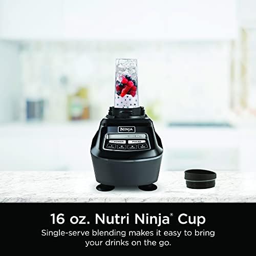 Ninja Mega Kitchen System  1500W  72 oz  Full Size Blender & 8 Cup Food Processor with  2  16 oz  To Go Cups  Total Crushing Technology   Smoothies  Ice Crushing  Purees  Dough & More  Black  BL770