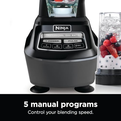 Ninja Mega Kitchen System  1500W  72 oz  Full Size Blender & 8 Cup Food Processor with  2  16 oz  To Go Cups  Total Crushing Technology   Smoothies  Ice Crushing  Purees  Dough & More  Black  BL770