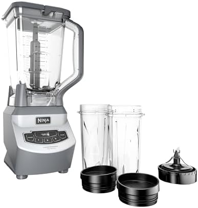 Ninja Mega Kitchen System  1500W  72 oz  Full Size Blender & 8 Cup Food Processor with  2  16 oz  To Go Cups  Total Crushing Technology   Smoothies  Ice Crushing  Purees  Dough & More  Black  BL770
