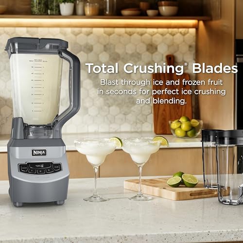Ninja Mega Kitchen System  1500W  72 oz  Full Size Blender & 8 Cup Food Processor with  2  16 oz  To Go Cups  Total Crushing Technology   Smoothies  Ice Crushing  Purees  Dough & More  Black  BL770