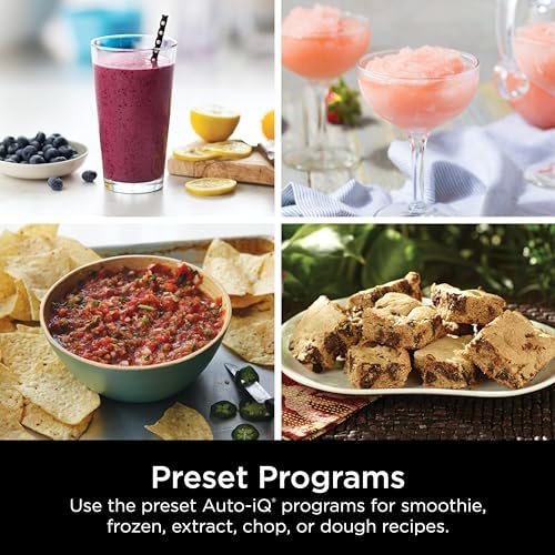 Ninja Mega Kitchen System  1500W  72 oz  Full Size Blender & 8 Cup Food Processor with  2  16 oz  To Go Cups  Total Crushing Technology   Smoothies  Ice Crushing  Purees  Dough & More  Black  BL770