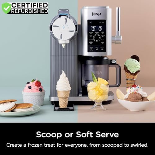 Ninja NC701 CREAMi Swirl 13 in 1 Soft Serve Ice Cream Machine  Renewed  Bundle with 2 YR CPS Enhanced Protection Pack