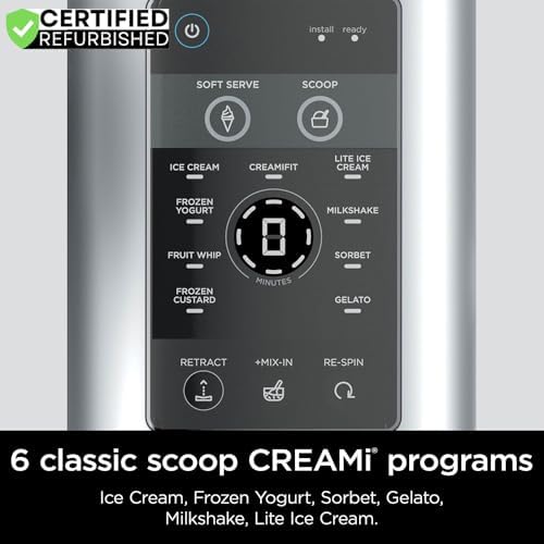 Ninja NC701 CREAMi Swirl 13 in 1 Soft Serve Ice Cream Machine  Renewed  Bundle with 2 YR CPS Enhanced Protection Pack