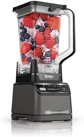 Ninja Professional Blender   Smoothie Blending  Drink Mixer  Grinder  Ice Crusher  Frozen Fruit Blending   1000W Power  Total Crushing Technology  XL 72 oz  Pitcher   Black & Grey   BL610