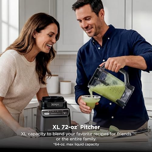 Ninja Professional Blender 2 0   Smoothie Maker  Drink Mixer  Grinder  Ice Crusher   Total Crushing Technology  Auto iQ Program  1200W Power  XL 72 oz  Pitcher   Dark Grey   BR201AMZ