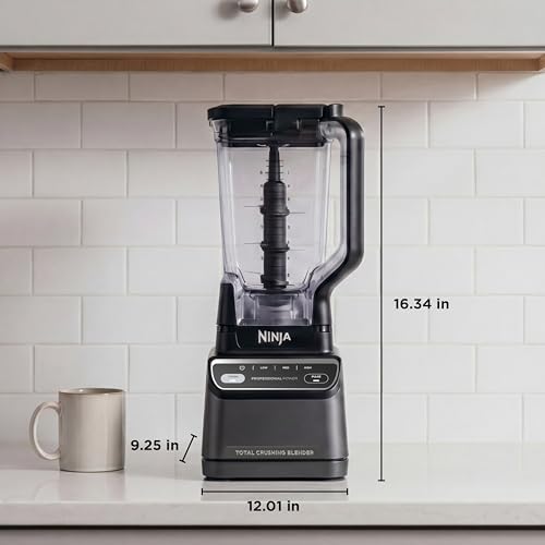Ninja Professional Blender 2 0   Smoothie Maker  Drink Mixer  Grinder  Ice Crusher   Total Crushing Technology  Auto iQ Program  1200W Power  XL 72 oz  Pitcher   Dark Grey   BR201AMZ