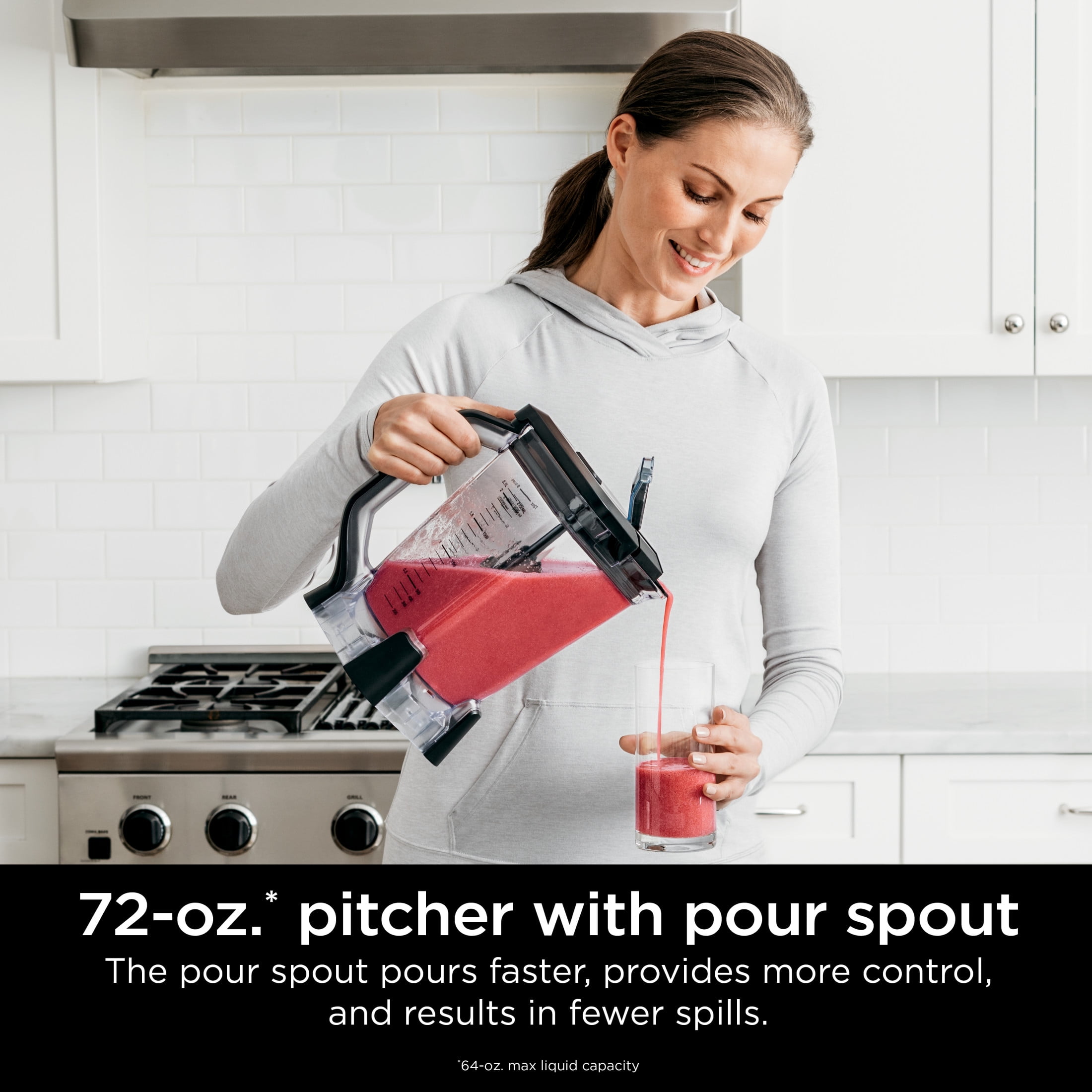 Ninja Professional Plus 72 Oz Blender  Smoothies  Ice Crush with 2 Auto iQ Preset Programs  1200W  BN700 Black