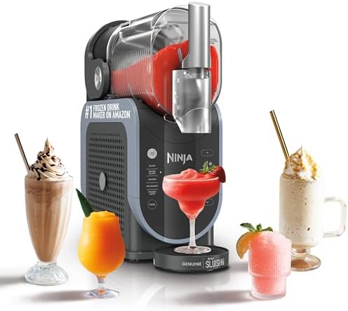 Ninja SLUSHi Frozen Drink & Slushie Machine with RapidChill Technology   88 oz  Easy Fill Vessel   5 Preset Programs   Make Margaritas  Frappés  & More   With Dishwasher Safe Parts   Black   FS301