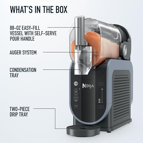 Ninja SLUSHi Frozen Drink & Slushie Machine with RapidChill Technology   88 oz  Easy Fill Vessel   5 Preset Programs   Make Margaritas  Frappés  & More   With Dishwasher Safe Parts   Black   FS301