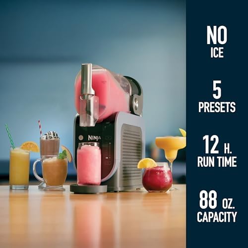 Ninja SLUSHi Frozen Drink & Slushie Machine with RapidChill Technology   88 oz  Easy Fill Vessel   5 Preset Programs   Make Margaritas  Frappés  & More   With Dishwasher Safe Parts   Black   FS301
