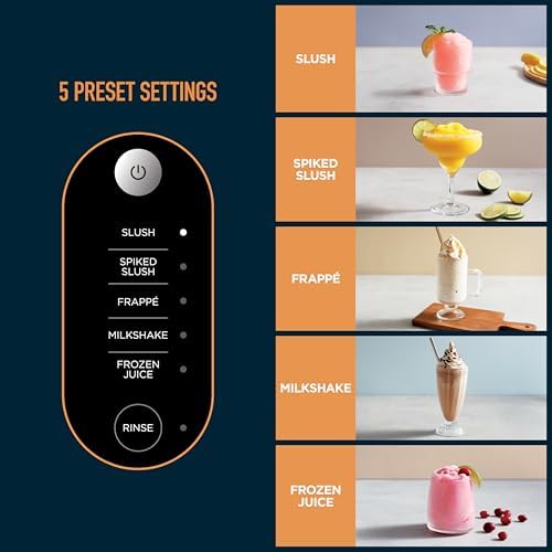 Ninja SLUSHi Frozen Drink & Slushie Machine with RapidChill Technology   88 oz  Easy Fill Vessel   5 Preset Programs   Make Margaritas  Frappés  & More   With Dishwasher Safe Parts   Black   FS301