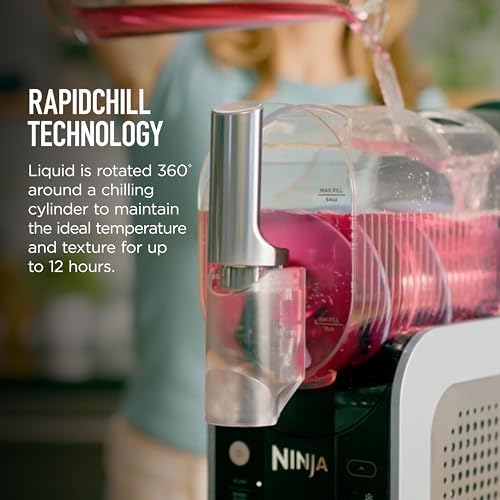 Ninja SLUSHi Frozen Drink & Slushie Machine with RapidChill Technology   88 oz  Easy Fill Vessel   5 Preset Programs   Make Margaritas  Frappés  & More   With Dishwasher Safe Parts   Black   FS301