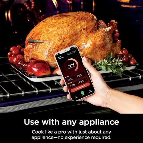 Ninja Woodfire Outdoor Pizza Oven  8 in 1 Portable Electric Roaster Oven  Heats up to 700 F  5 Artisan Pizza Settings  Integrated BBQ Smoker Box  Includes Flavored Wood Pellets  Terracotta Red