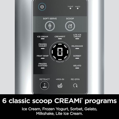 Ninja  Refurbished  Swirl by CREAMi Ice Cream and Soft Serve Maker  Sorbet  Milkshake  Frozen Yogurt  Low Calories Program 13 in 1  Soft Serve Handle   2  CREAMi Swirl 16oz Pints  Renewed 