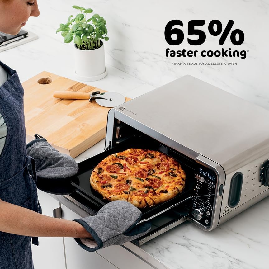 Ninja  Toaster Oven  Air Fryer  Thermometer  Toaster Oven Air Fryer Combo  Stainless Steel  Quick meals  Fries  Frozen Food  Air Fry  Dehydrate  Reheat  13 in 1 Less Oil  Flip Away Oven  Foodi  SP351