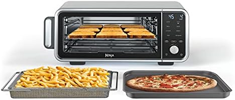 Ninja  Toaster Oven  Air Fryer  Thermometer  Toaster Oven Air Fryer Combo  Stainless Steel  Quick meals  Fries  Frozen Food  Air Fry  Dehydrate  Reheat  13 in 1 Less Oil  Flip Away Oven  Foodi  SP351