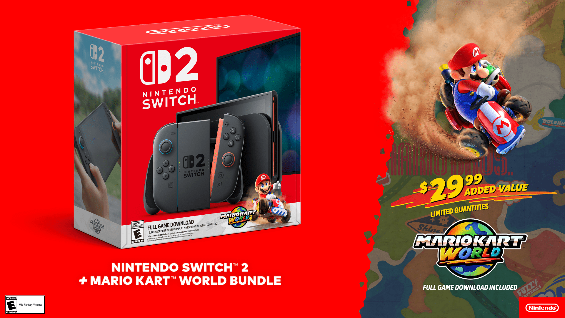 Nintendo Switch 2   Mario Kart World Bundle
