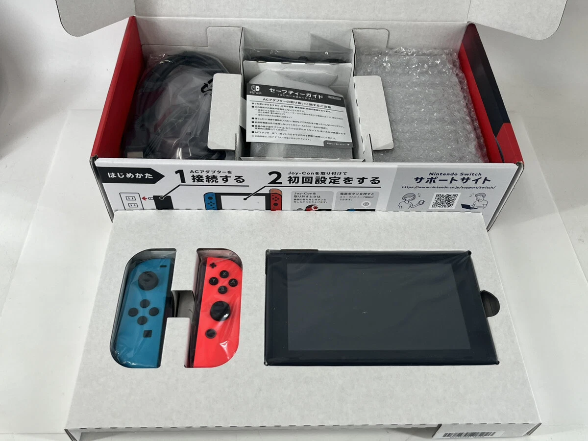 Consola Nintendo Switch HAC-001 con Joy-Con + Base + Cargador + HDMI + Caja