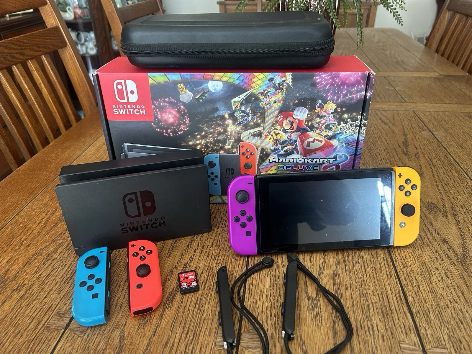 Nintendo Switch Original Bundle With Box Used Console Joy Con Controllers Dock