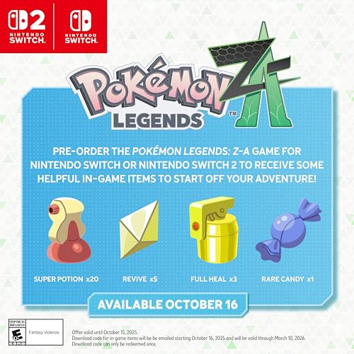 Nintendo Switch  2   Pokémon  Legends  Z A   Nintendo Switch  2 Edition Bundle