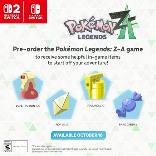 Nintendo Switch  2   Pokémon  Legends  Z A   Nintendo Switch  2 Edition Bundle