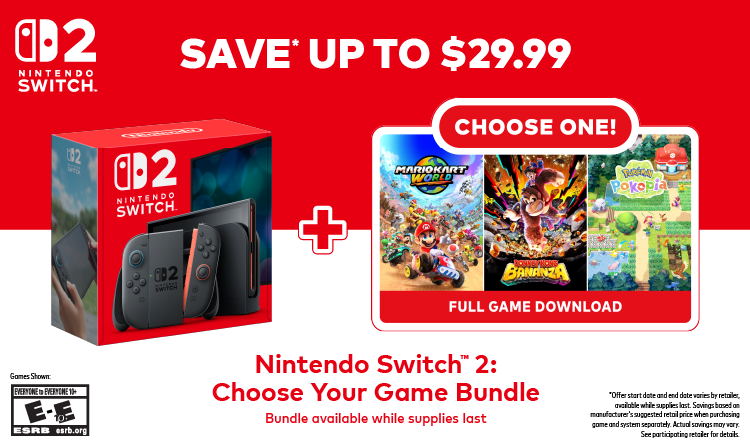 Nintendo Switch  2  Choose Your Game Bundle