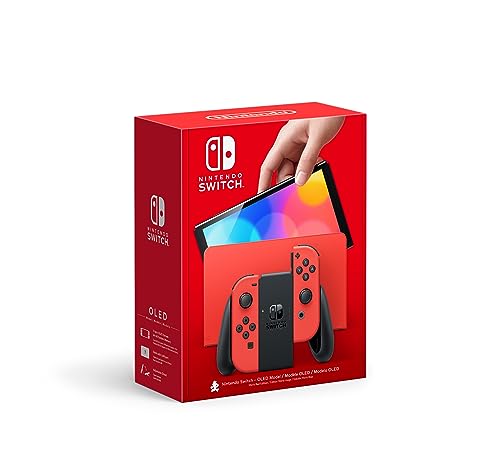 Nintendo Switch   OLED Model w/Neon Red & Neon Blue Joy Con