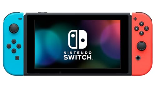 Nintendo Switch with Neon Blue and Red Joy Con  Renewed 