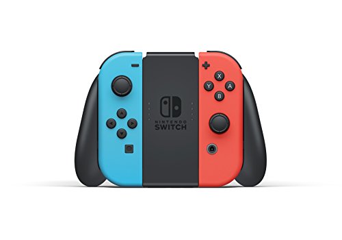 Nintendo Switch with Neon Blue and Neon Red Joy Con   Handheld Gaming Console