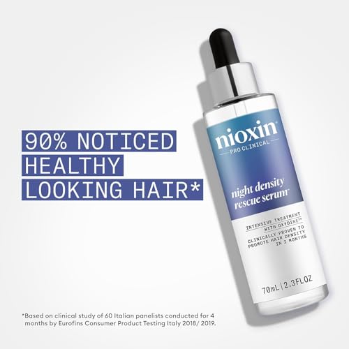 Nioxin Hair Fall Defense  Intensive Daily Leave In Treatment with Caffeine   Night Density Rescue Serum  Overnight Thickening  Night and Day Treatment   Bundle