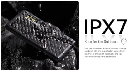 Nitecore NB Plus 10 000mAh Power Bank  Ultra Lightweight and Slim USB C and USB A Ports for Phones  iPads and More Travel Ready Fast Charging 5V/3A QC PD