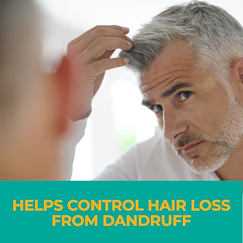 Nizoral Anti Dandruff Shampoo with 1  Ketoconazole  14 Fl Oz  Peppermint and Tea Tree Scent  Anti Fungal Shampoo  For All Hair Types