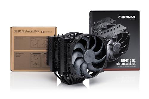 Noctua NH D15 G2 chromax Black Premium Dual Tower CPU Cooler for AMD AM5/AM4 and Intel LGA1851/LGA1700/LGA1200  Black