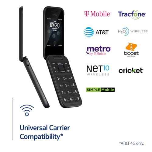 Nokia 2780 Flip   Unlocked   Universally Compatible with All Mobile Carriers   Black