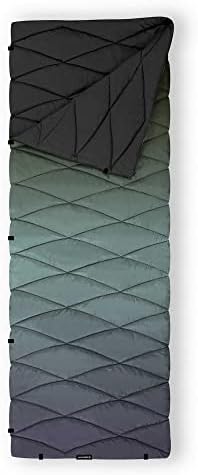 Nomadix Puffer Blanket   Water Resistant  Eco Friendly Insulated Blanket with Snaps for Camping  Beach  and Travel  Made from Recycled Materials