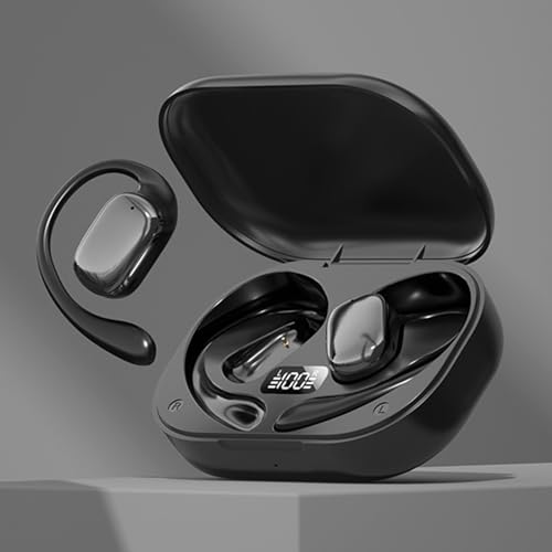 Non in Ear Bluetooth Bone Conduction Earphones   Hanging Type Wireless Headset Long Battery Life & HD Call Quality for Outdoor Sports