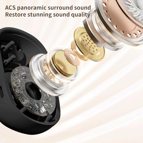 Non in Ear Bluetooth Bone Conduction Earphones   Hanging Type Wireless Headset Long Battery Life & HD Call Quality for Outdoor Sports