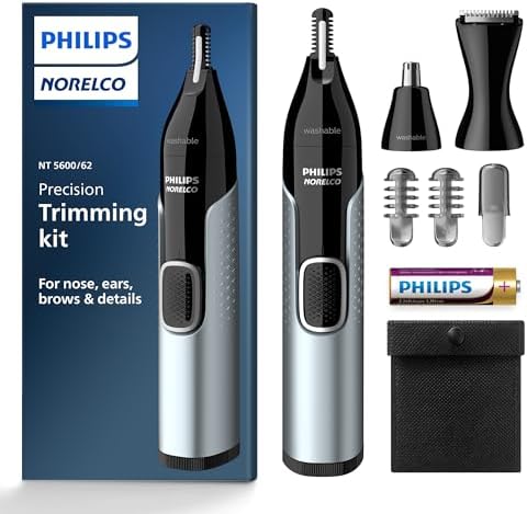 Norelco Philips Nose Trimmer 5000 for Nose  Ears  Eyebrows Trimming Kit  NT5600/62