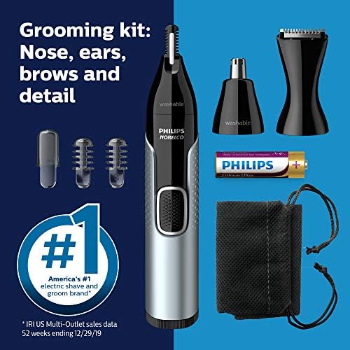 Norelco Philips Nose Trimmer 5000 for Nose  Ears  Eyebrows Trimming Kit  NT5600/62