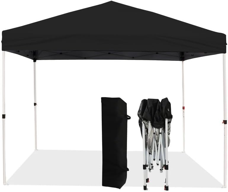 Northroad 10x10ft Pop Up Canopy  Popup Outdoor Canopy Tent with Wheeled Carrying Bag Portable Gazebo Shelter for Patio Deck Garden Beach Purple 