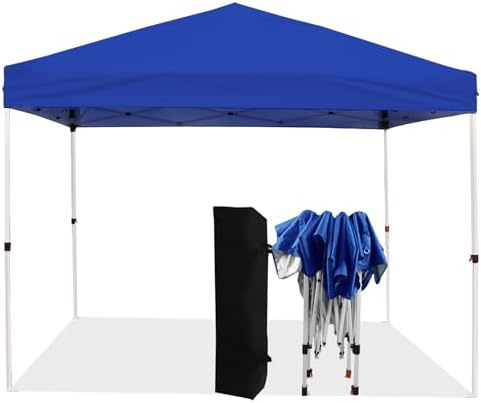Northroad 10x10ft Pop Up Canopy  Popup Outdoor Canopy Tent with Wheeled Carrying Bag Portable Gazebo Shelter for Patio Deck Garden Beach Purple 